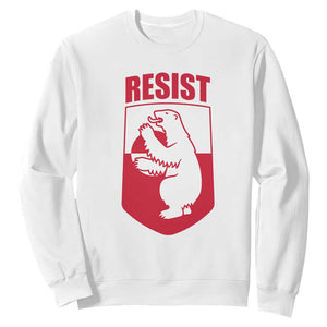 Greenland Resist Sweatshirt Stand With Greenlanders TS12 White Print Your Wear