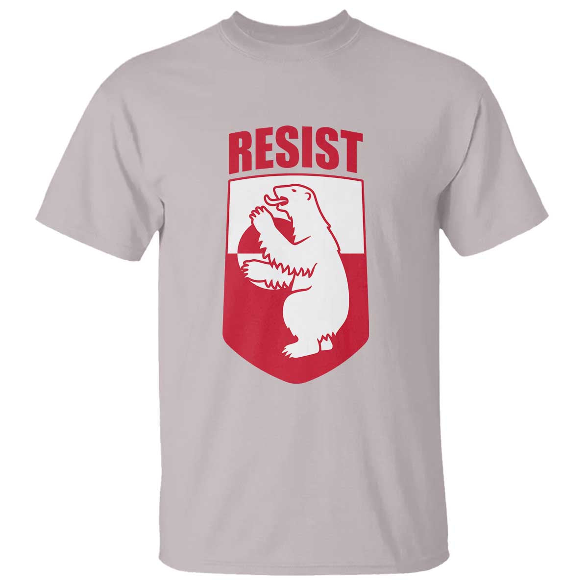 Greenland Resist T Shirt Stand With Greenlanders TS12 Ice Gray Print Your Wear