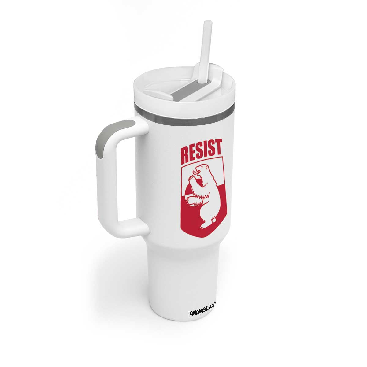 Greenland Resist Tumbler With Handle Stand With Greenlanders TS12 Print Your Wear