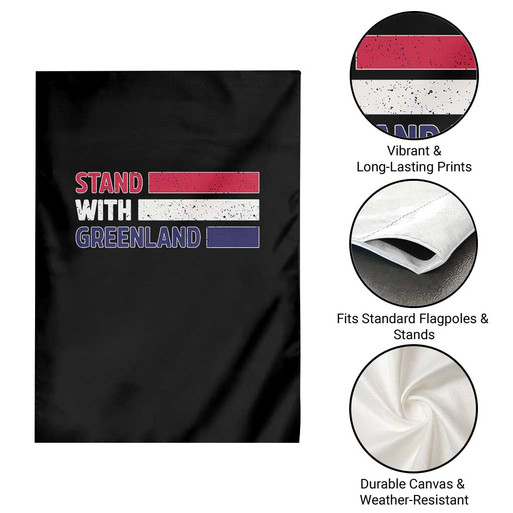 Vintage Retro Stand With Greenland Garden Flag Support Greenlander Gift TS12 Print Your Wear
