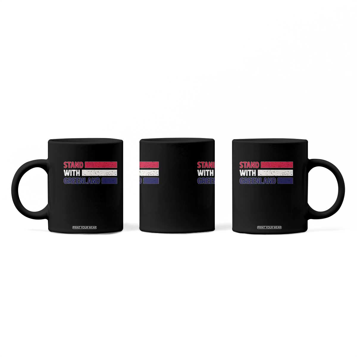 Vintage Retro Stand With Greenland Coffee Mug Support Greenlander Gift TS12 Print Your Wear