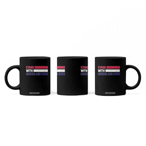 Vintage Retro Stand With Greenland Coffee Mug Support Greenlander Gift TS12 Print Your Wear