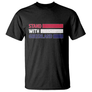 Vintage Retro Stand With Greenland T Shirt Support Greenlander Gift TS12 Black Print Your Wear