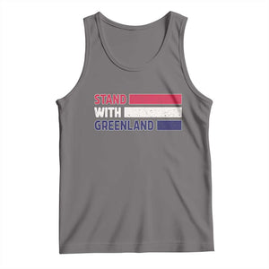 Vintage Retro Stand With Greenland Tank Top Support Greenlander Gift TS12 Deep Heather Print Your Wear