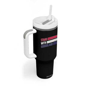 Vintage Retro Stand With Greenland Tumbler With Handle Support Greenlander Gift TS12 Print Your Wear