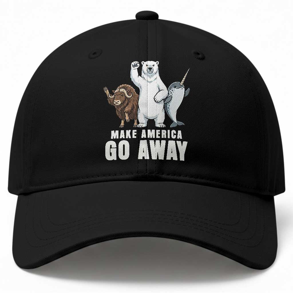 Funny Make America Go Away Baseball Cap Anti Authoritarian Political Gag Gift TS12 Print Your Wear