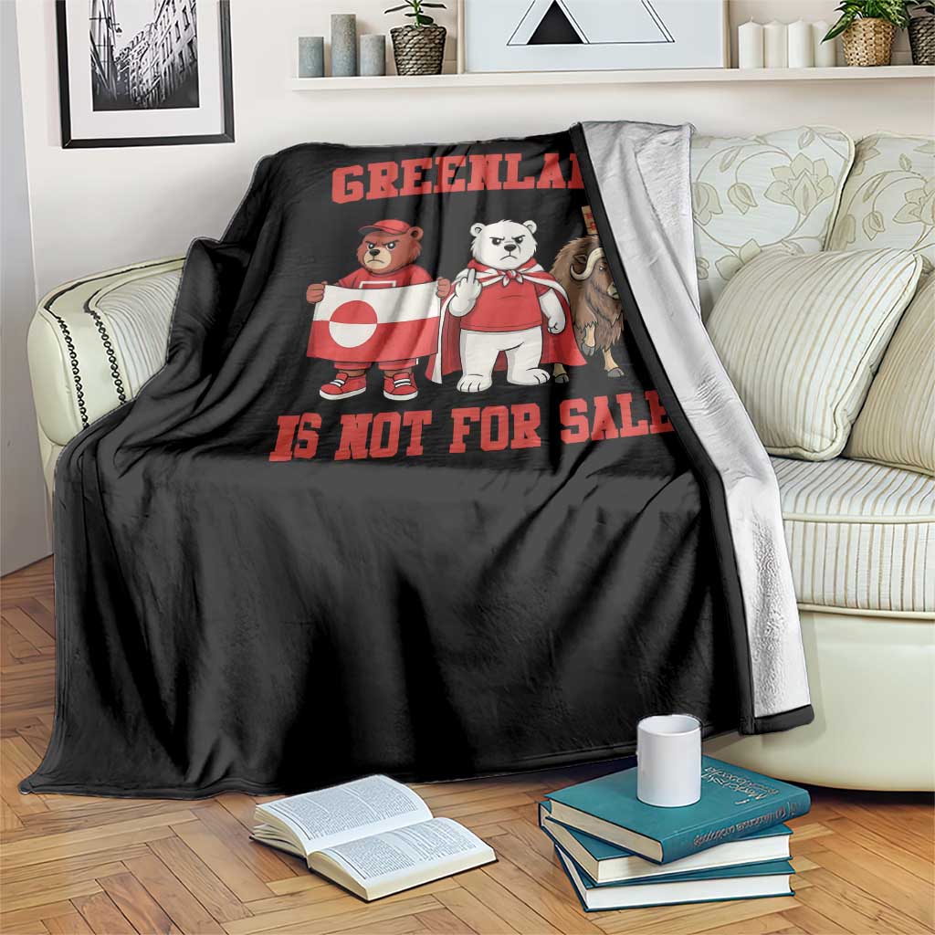 Greenland Is Not For Sale Throw Blanket Greenland Lover Support TS12 Print Your Wear