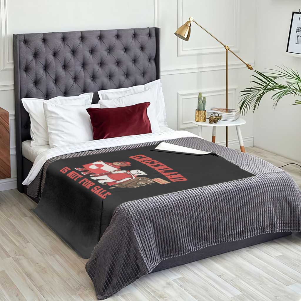Greenland Is Not For Sale Throw Blanket Greenland Lover Support TS12 Print Your Wear