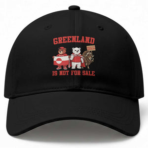 Greenland Is Not For Sale Baseball Cap Greenland Lover Support TS12 Print Your Wear