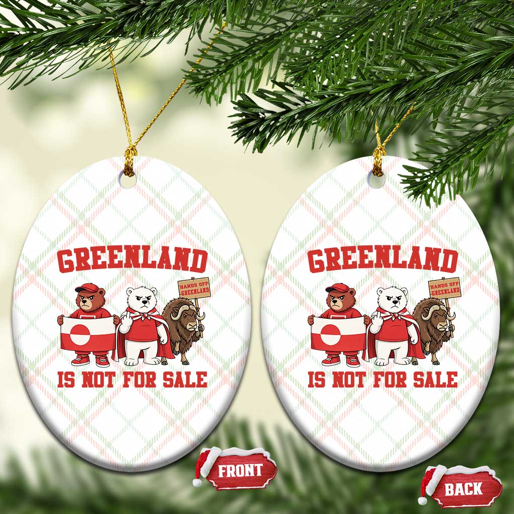 Greenland Is Not For Sale Ceramic Ornament Greenland Lover Support TS12 Print Your Wear