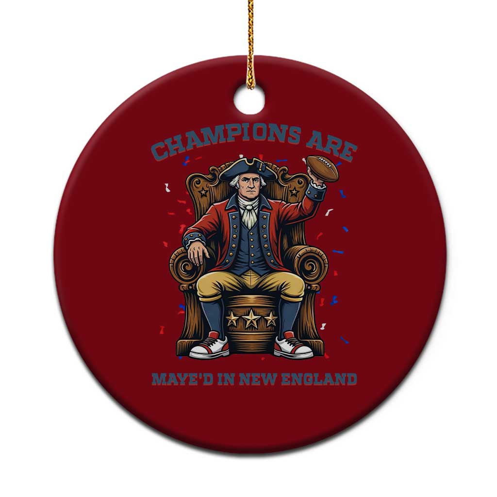 Champions Are Maye'd In NE Ceramic Ornament Football Quarterback Number 10 TS12 1pc Red Print Your Wear