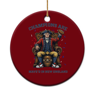 Champions Are Maye'd In NE Ceramic Ornament Football Quarterback Number 10 TS12 1pc Red Print Your Wear
