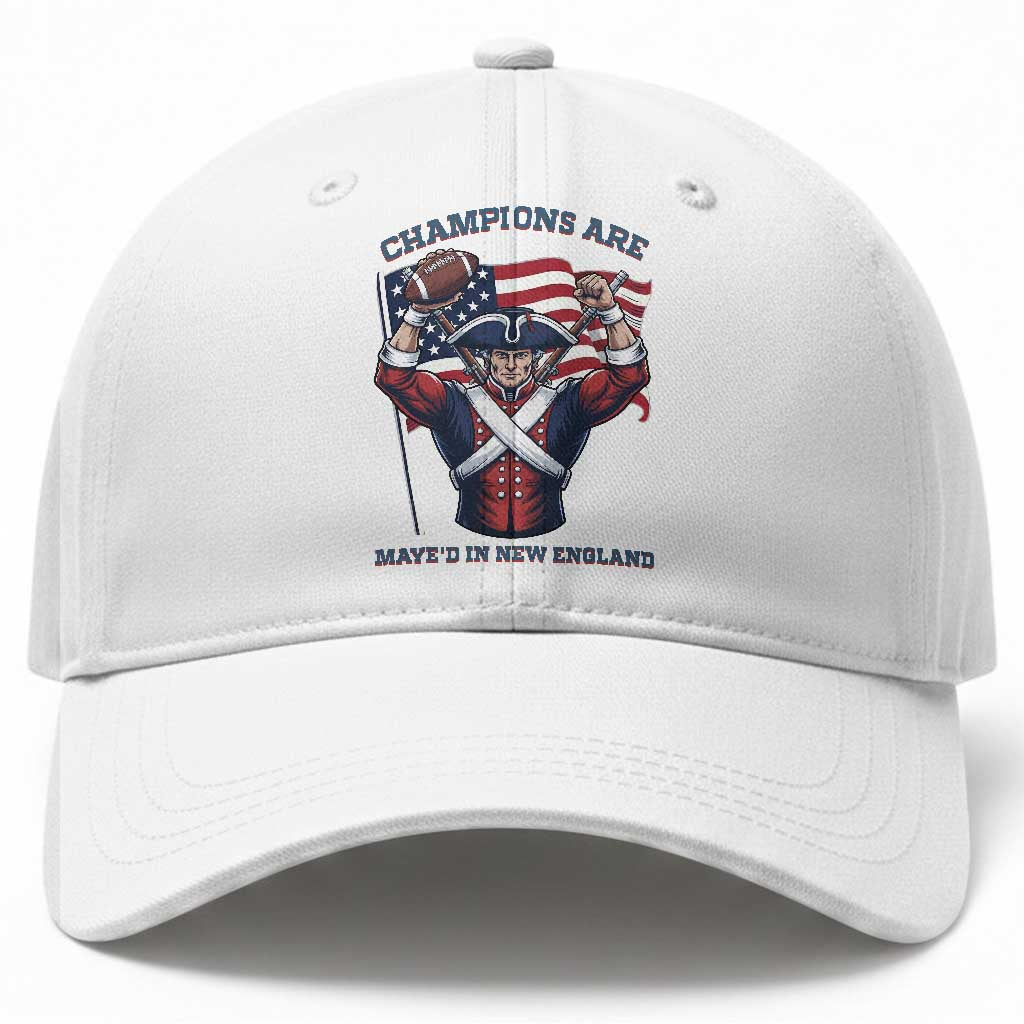 Champions Are Maye'd In New England Baseball Cap Funny Quarterback Football Fan TS12 Print Your Wear