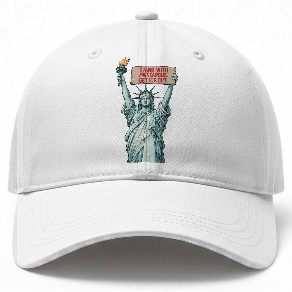 Stand With Minneapolis Baseball Cap Statue Of Liberty Torch Justice Support TS12 Print Your Wear