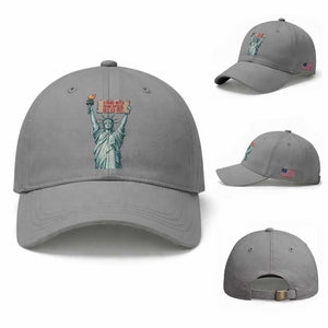 Stand With Minneapolis Baseball Cap Statue Of Liberty Torch Justice Support TS12 Baseball Cap Universal Fit Sport Gray Print Your Wear