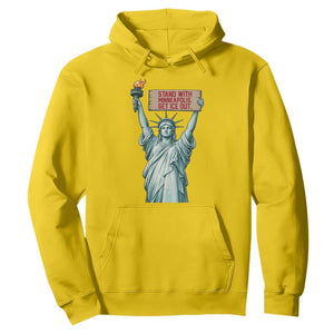 Stand With Minneapolis Hoodie Statue Of Liberty Torch Justice Support TS12 Daisy Print Your Wear