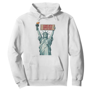Stand With Minneapolis Hoodie Statue Of Liberty Torch Justice Support TS12 White Print Your Wear