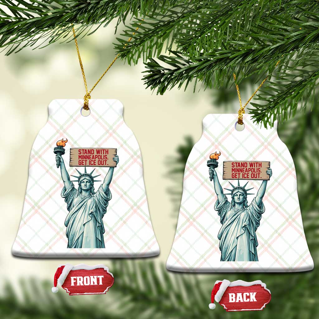 Stand With Minneapolis Ceramic Ornament Statue Of Liberty Torch Justice Support TS12 Print Your Wear