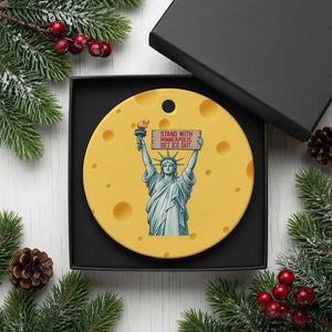Stand With Minneapolis Ceramic Ornament Statue Of Liberty Torch Justice Support TS12 1pc Yellow Cheese Print Your Wear
