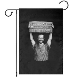 Stand With Minneapolis Garden Flag Alex Pretti Memorial ICU Nurse Support TS12 Black Print Your Wear