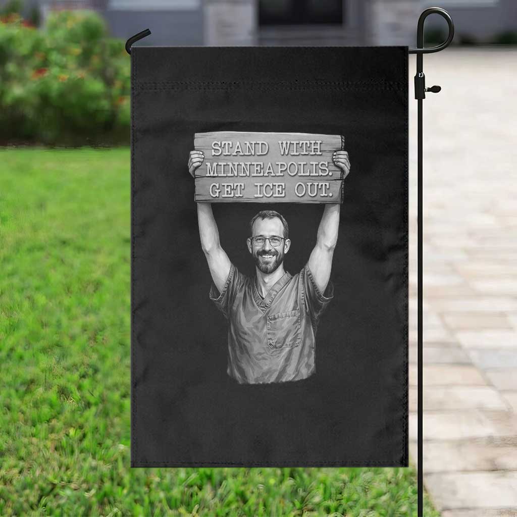 Stand With Minneapolis Garden Flag Alex Pretti Memorial ICU Nurse Support TS12 Print Your Wear