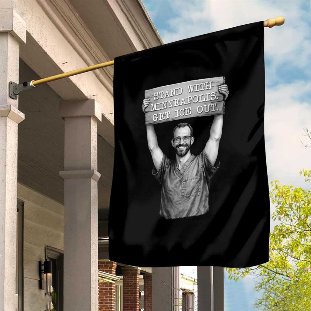 Stand With Minneapolis Garden Flag Alex Pretti Memorial ICU Nurse Support TS12 Print Your Wear