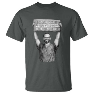 Stand With Minneapolis T Shirt Alex Pretti Memorial ICU Nurse Support TS12 Dark Heather Print Your Wear