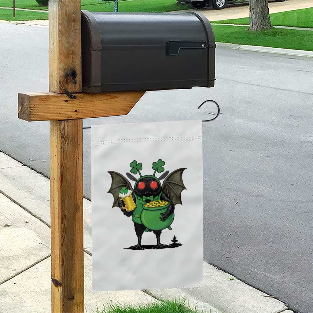 Funny Mothman Garden Flag St Patricks Day Cryptid Gift TS12 Print Your Wear