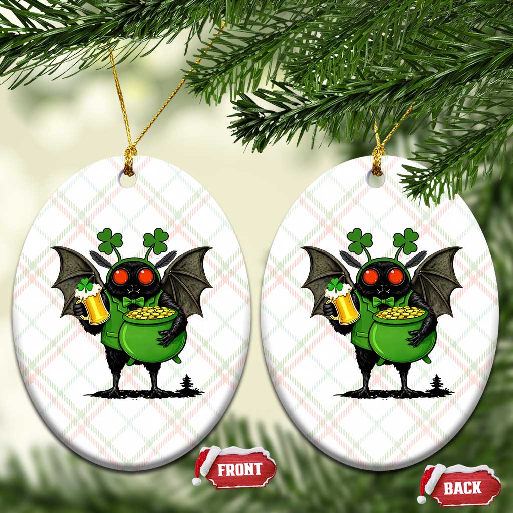Funny Mothman Ceramic Ornament St Patricks Day Cryptid Gift TS12 Print Your Wear