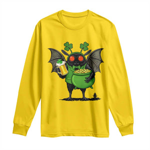 Funny Mothman Long Sleeve Shirt St Patricks Day Cryptid Gift TS12 Daisy Print Your Wear