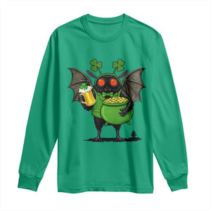 Funny Mothman Long Sleeve Shirt St Patricks Day Cryptid Gift TS12 Irish Green Print Your Wear