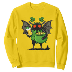 Funny Mothman Sweatshirt St Patricks Day Cryptid Gift TS12 Daisy Print Your Wear