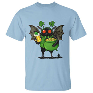 Funny Mothman T Shirt St Patricks Day Cryptid Gift TS12 Light Blue Print Your Wear
