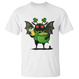 Funny Mothman T Shirt St Patricks Day Cryptid Gift TS12 White Print Your Wear