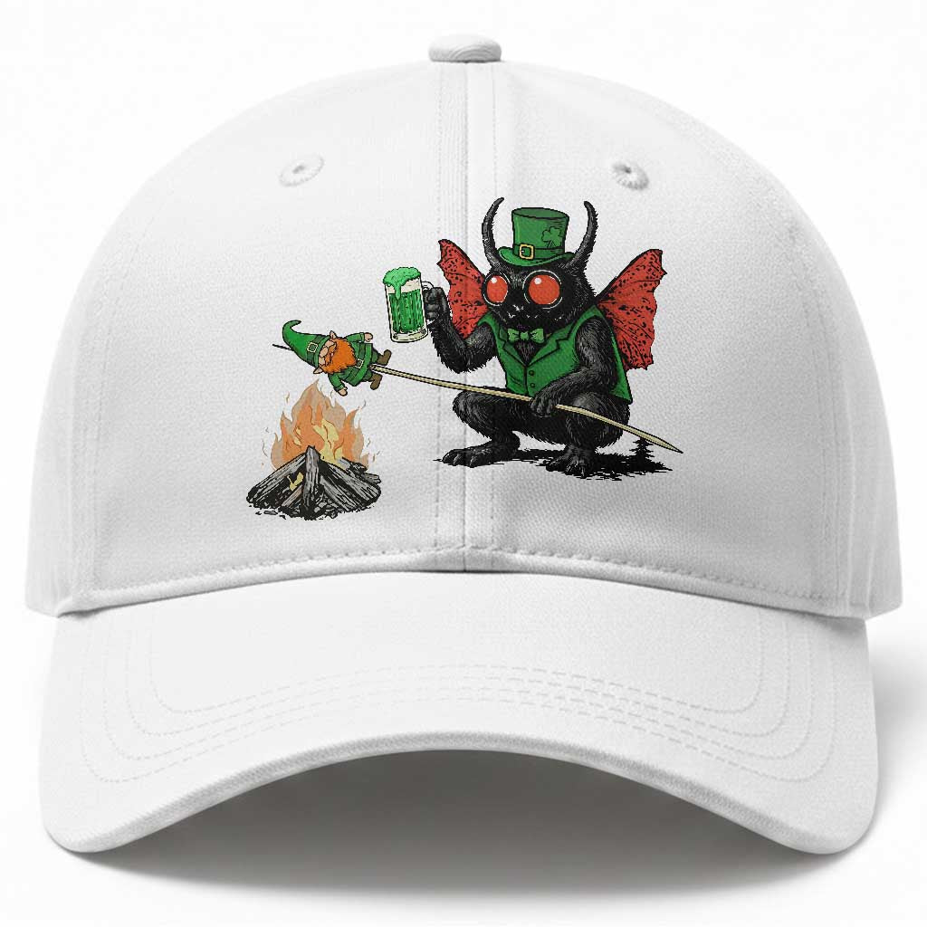 Funny Cryptid Mothman Baseball Cap St Patricks Day Gift TS12 Print Your Wear