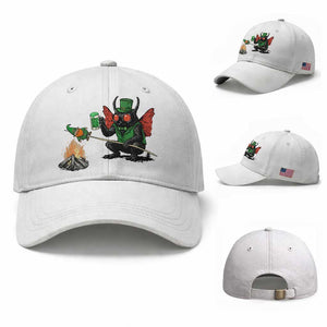 Funny Cryptid Mothman Baseball Cap St Patricks Day Gift TS12 Baseball Cap Universal Fit White Print Your Wear