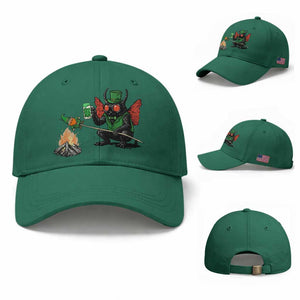 Funny Cryptid Mothman Baseball Cap St Patricks Day Gift TS12 Baseball Cap Universal Fit Irish Green Print Your Wear