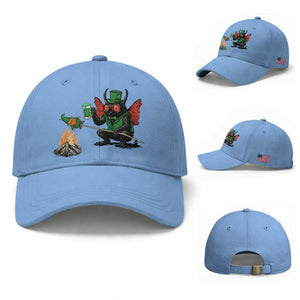 Funny Cryptid Mothman Baseball Cap St Patricks Day Gift TS12 Baseball Cap Universal Fit Light Blue Print Your Wear