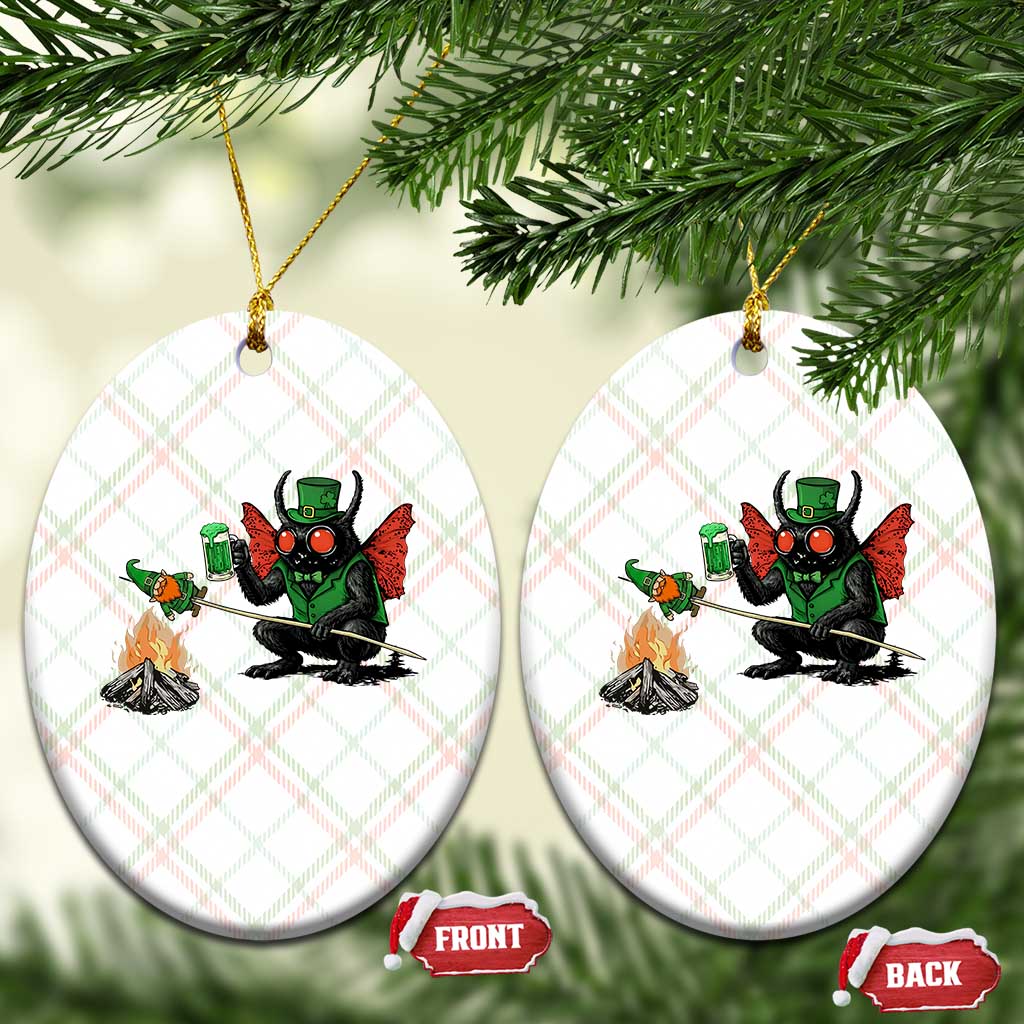 Funny Cryptid Mothman Ceramic Ornament St Patricks Day Gift TS12 Print Your Wear