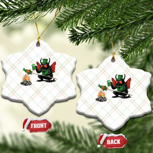 Funny Cryptid Mothman Ceramic Ornament St Patricks Day Gift TS12 Print Your Wear