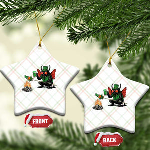Funny Cryptid Mothman Ceramic Ornament St Patricks Day Gift TS12 Print Your Wear