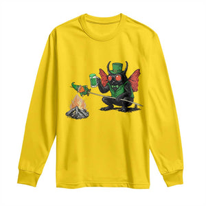 Funny Cryptid Mothman Long Sleeve Shirt St Patricks Day Gift TS12 Daisy Print Your Wear