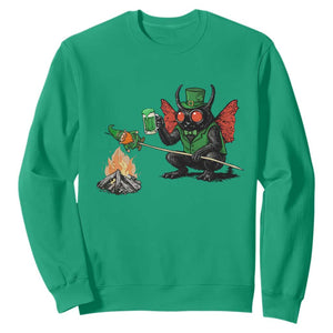 Funny Cryptid Mothman Sweatshirt St Patricks Day Gift TS12 Irish Green Print Your Wear