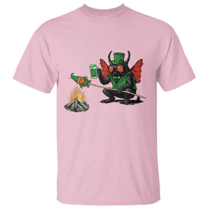Funny Cryptid Mothman T Shirt St Patricks Day Gift TS12 Light Pink Print Your Wear