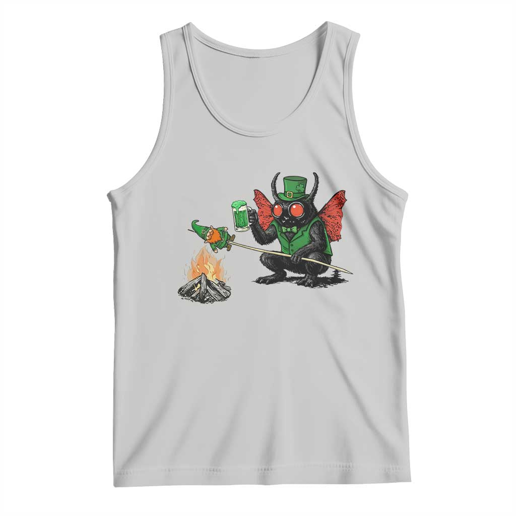 Funny Cryptid Mothman Tank Top St Patricks Day Gift TS12 Ash Print Your Wear