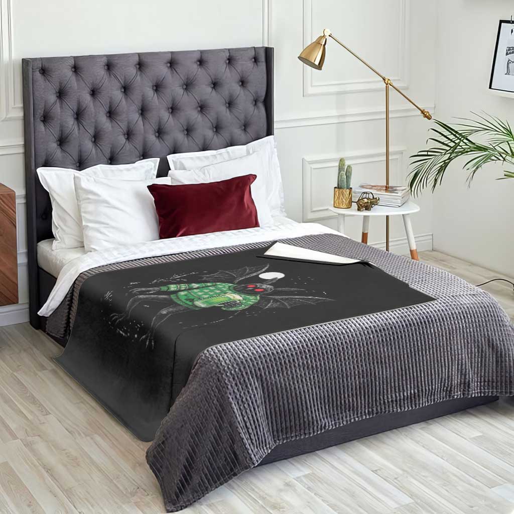 Funny Mothman St Patricks Day Throw Blanket Gift For Cryptid Lovers TS12 Print Your Wear