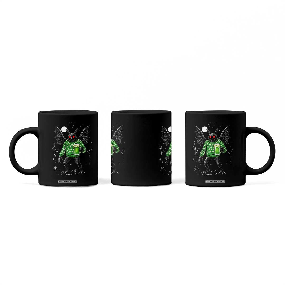 Funny Mothman St Patricks Day Coffee Mug Gift For Cryptid Lovers TS12 Print Your Wear