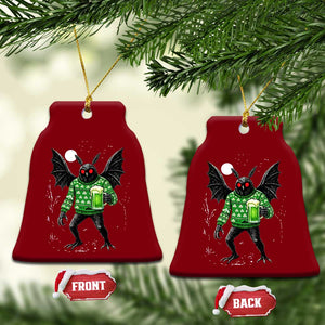 Funny Mothman St Patricks Day Ceramic Ornament Gift For Cryptid Lovers TS12 Print Your Wear
