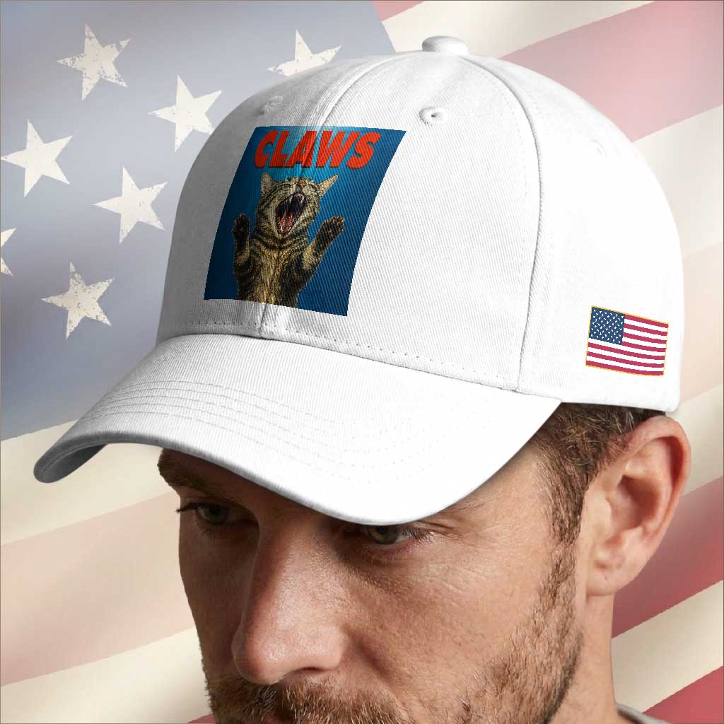 Funny Claws Cat Baseball Cap Horror Movie Parody TS12 Print Your Wear