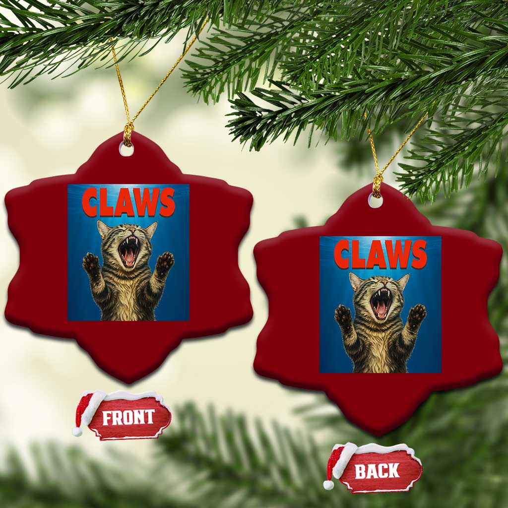 Funny Claws Cat Ceramic Ornament Horror Movie Parody TS12 Print Your Wear